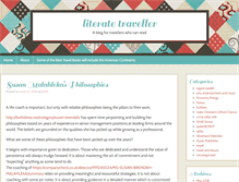Tablet Screenshot of literatetraveller.com